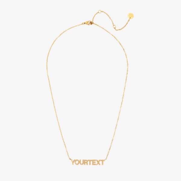 Block Letter Necklace - Image 5