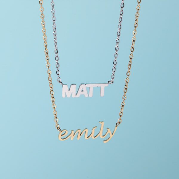 Block Letter Necklace - Image 11