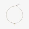 White Shark Tooth Chain Anklet - Image 2