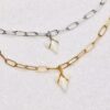 White Shark Tooth Chain Anklet - Image 5