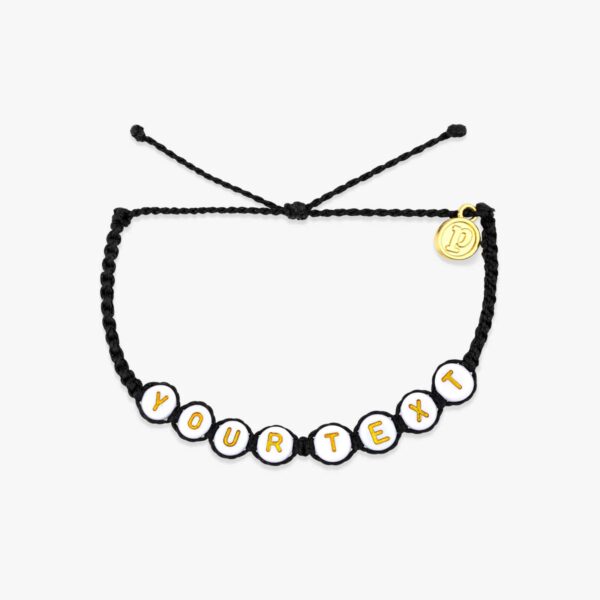 White Alphabet Bead Bracelet - Image 8