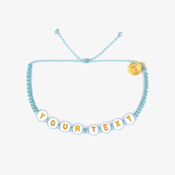 White Alphabet Bead Bracelet - Image 11