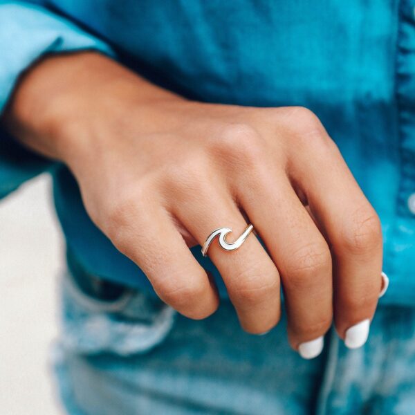 Enamel Wave Ring - Image 6