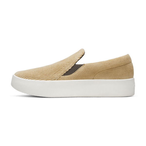 Women's Lounger Lift - Corduroy - Stony Beige (Natural White Sole) - Image 2