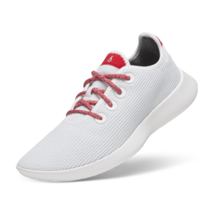 Women's Tree Runners - Blizzard/Bold Red (Blizzard Sole)