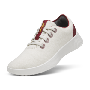 Women's Wool Runner Go - Weathered White/Thunder Red (Barely Grey Sole)