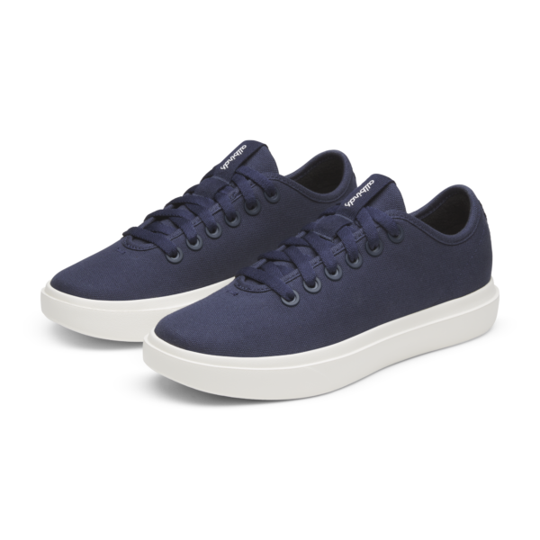 Men's Canvas Pipers - Deep Navy (Natural White Sole) - Image 6