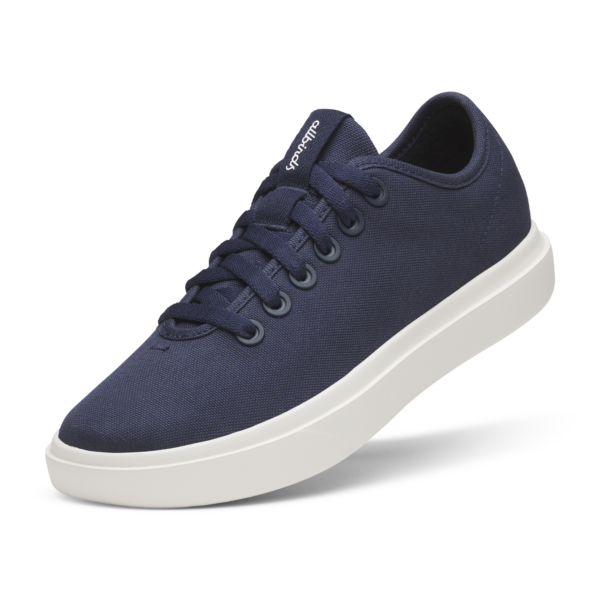 Men's Canvas Pipers - Deep Navy (Natural White Sole)