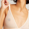 Sieve Triangle Bra in Peach - Image 4