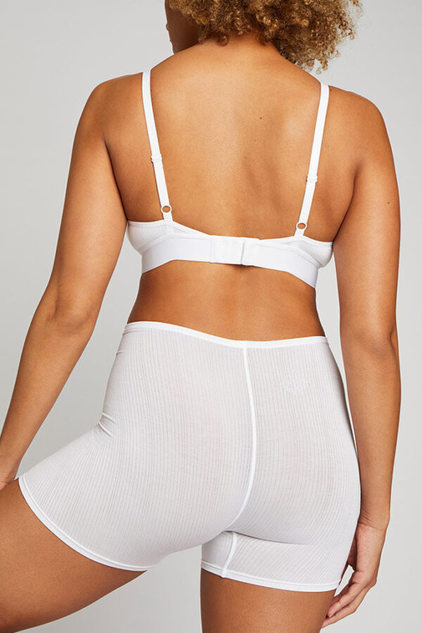 Whipped Triangle Bra in White - Image 6
