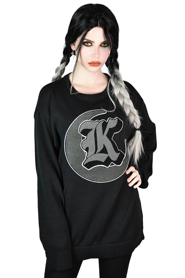 College Goth Knit Sweater - Image 7