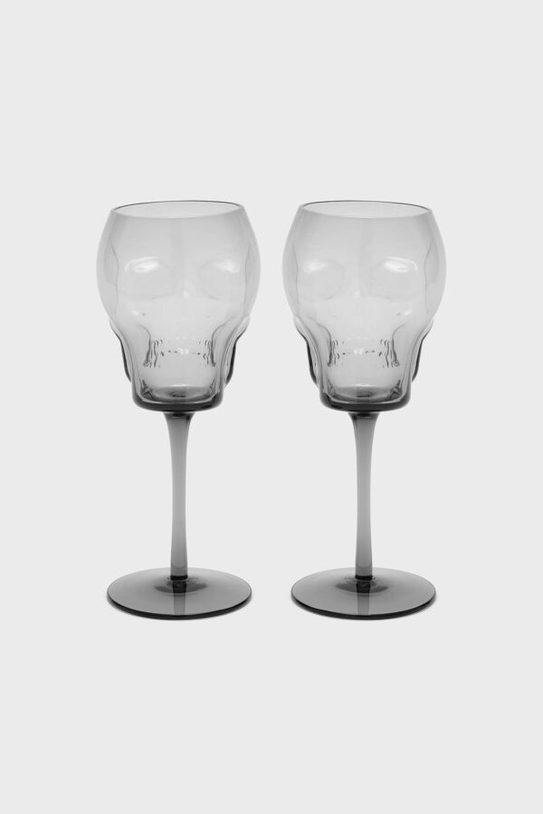 Cranium Wine Glasses [GREY] - Image 2