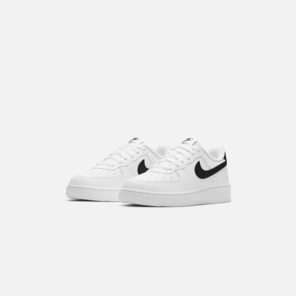 Nike GS Air Force 1 - White / Black - Image 2
