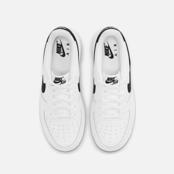 Nike GS Air Force 1 - White / Black - Image 4