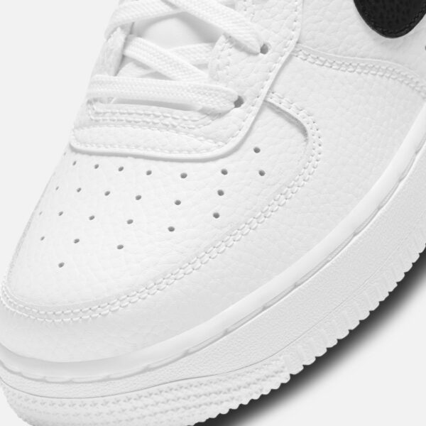 Nike GS Air Force 1 - White / Black - Image 5
