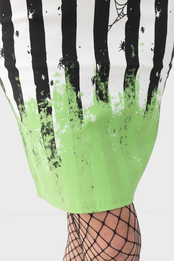 Distressed Stripe Bodycon Dress - Image 6