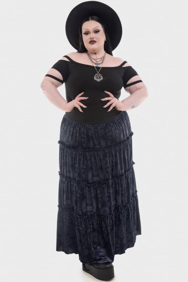 Half Vamp Maxi Skirt - Image 6