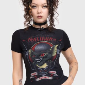Here Comes Trouble Fitted T Shirt