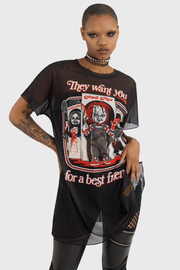 I'm Your Friend To The End Longline Top - Image 2
