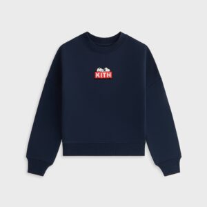 Kith Kids for Peanuts Doghouse Classic Logo Crewneck - Nocturnal
