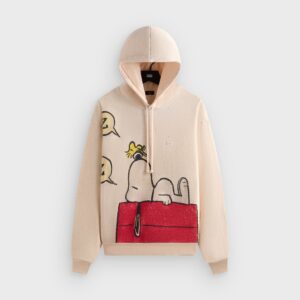 Kith for Peanuts Sleeping Doghouse Comic Nelson Hoodie - Sandrift