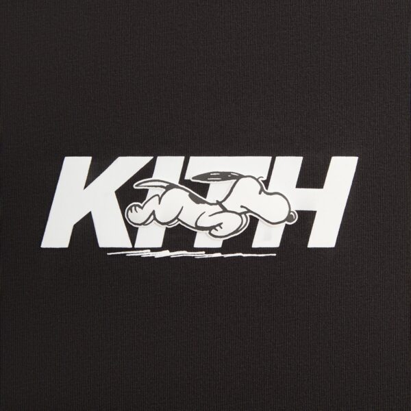 Kith for Peanuts Snoopy Run Fast Logo Tee - Black - Image 4