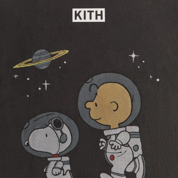 Kith for Peanuts Space Vintage Tee - Black - Image 4