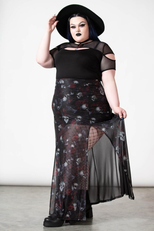 Kleadora Mesh Maxi Skirt - Image 7