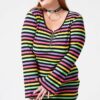 Lick The Rainbow Ribbed Dress - Image 7