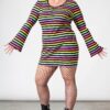 Lick The Rainbow Ribbed Dress - Image 8