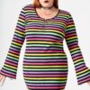 Lick The Rainbow Ribbed Dress - Image 10