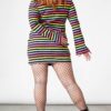 Lick The Rainbow Ribbed Dress - Image 11