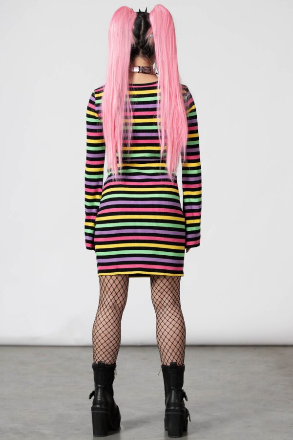 Lick The Rainbow Ribbed Dress - Image 5