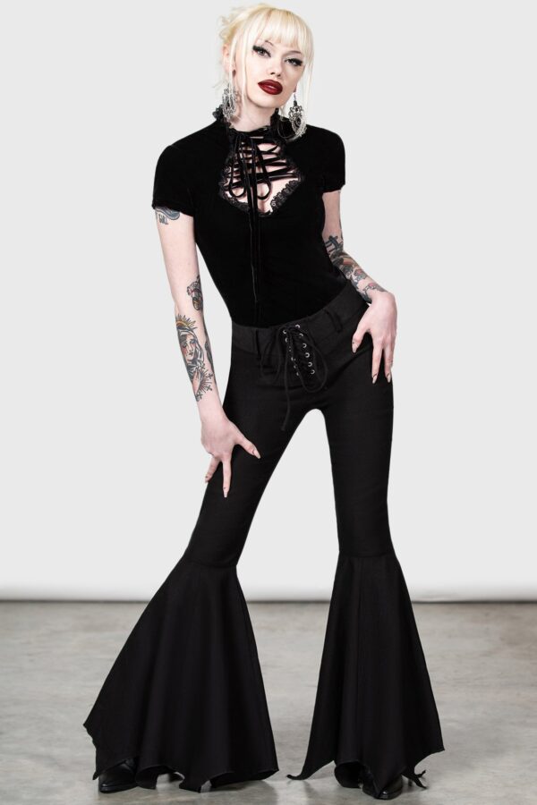 Malady Lace-Up Top [B] - Resurrect - Image 2