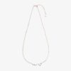 Rose Gold Pave Wave Necklace