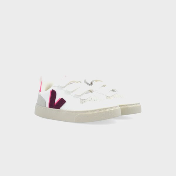 Veja PS V-10 - White / Magenta Sari - Image 2