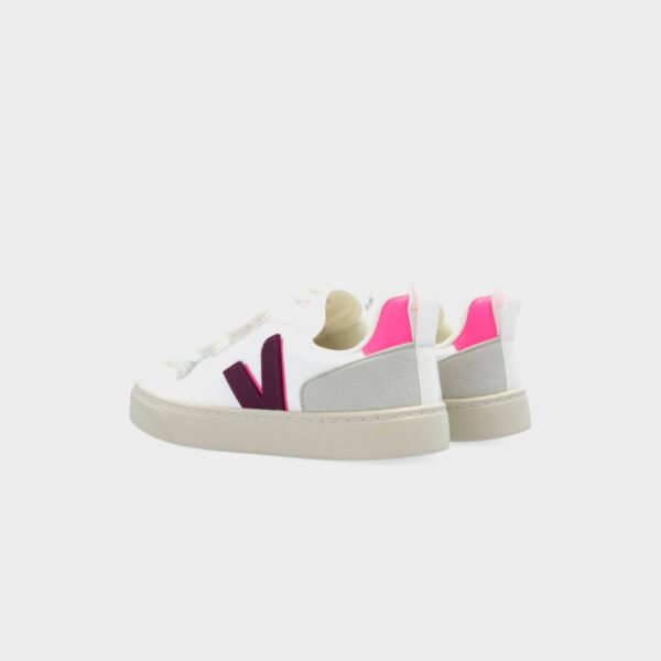 Veja PS V-10 - White / Magenta Sari - Image 3