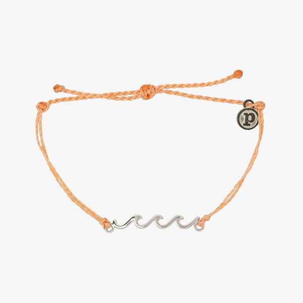 Silver Delicate Wave Bracelet - Image 2