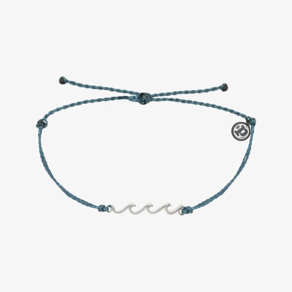 Silver Delicate Wave Bracelet - Image 4