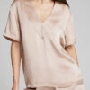 Eclipse Silk Deep V-Top in Fizz