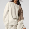 Make Waves Crew Neck Pullover - Ivory/Bone/Gravel - Image 5