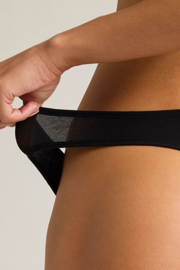 Cloud Cotton Thong in Black Cherry (Pack) - Image 9