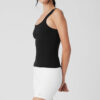 Ribbed Sea Coast Scoop Neck Tank - Black - Image 3