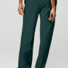High-Waist Free Time Straight Leg Sweatpant - Midnight Green - Image 2
