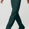 High-Waist Free Time Straight Leg Sweatpant - Midnight Green - Image 3