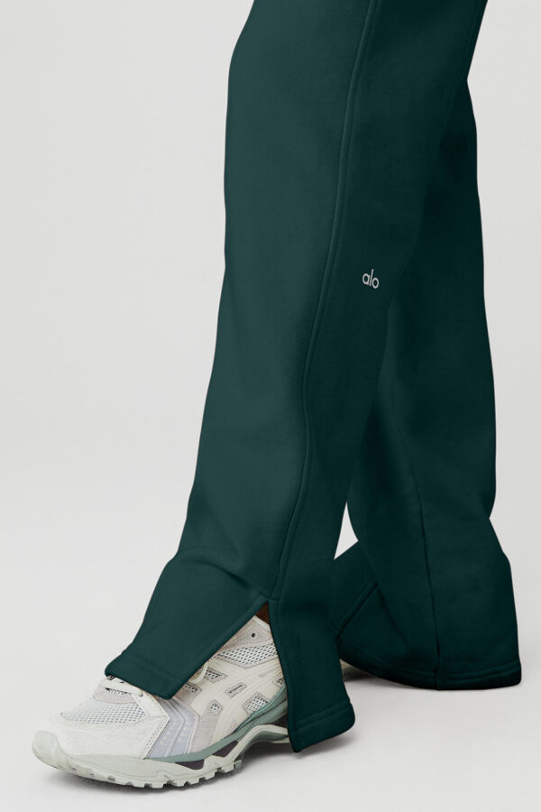 High-Waist Free Time Straight Leg Sweatpant - Midnight Green - Image 5