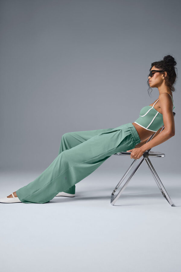 High-Waist Pursuit Trouser (Long) - Botanical Green - Image 3