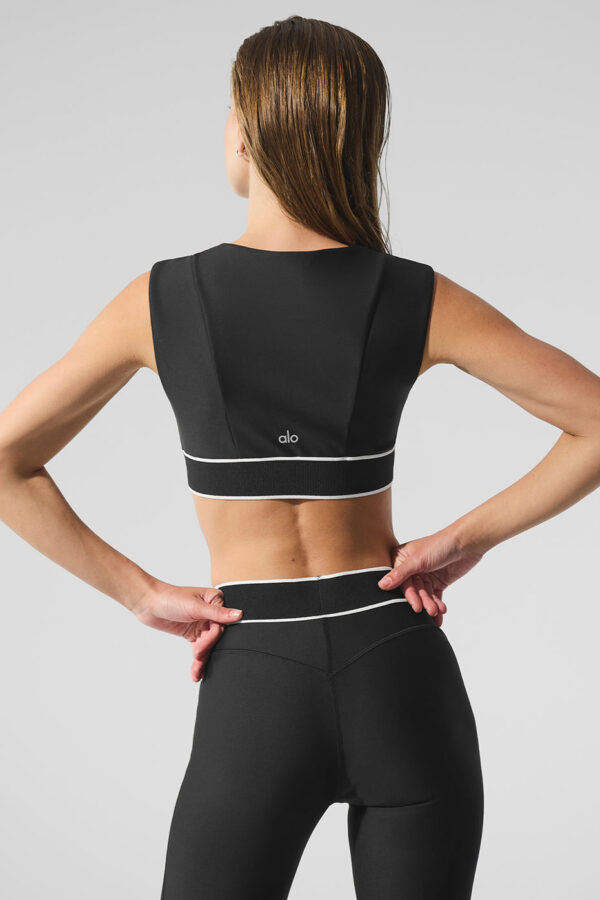 Airlift Alignment Bra - Black/White - Image 3