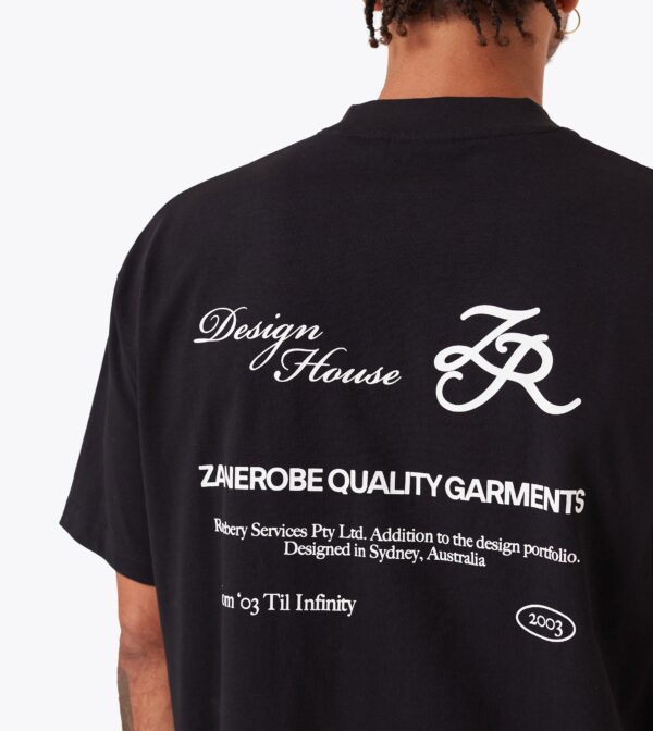 Design House Box Tee Black - Image 8