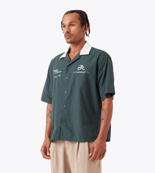 Design House SS Shirt Forest/White - Image 3